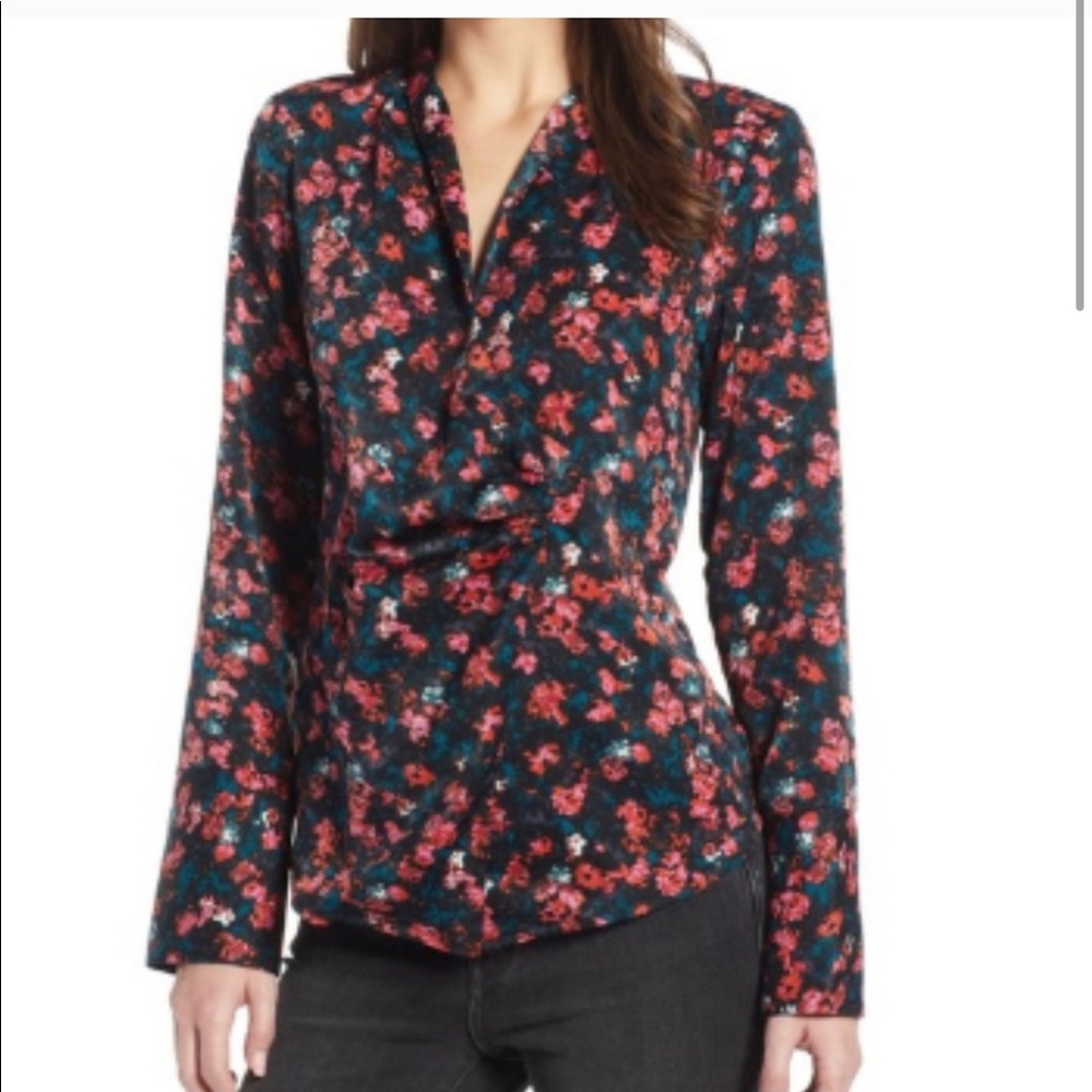 Something Navy Floral Long sleeve Top!